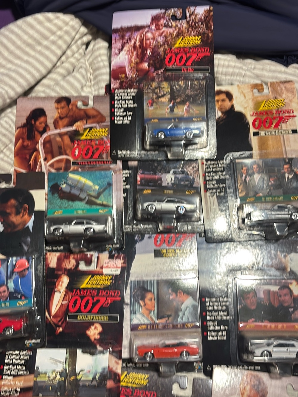 James Bond 007 Die-Cast Collectible Toy Car - set of 10